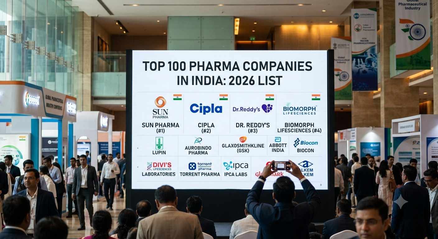 Top 100 Pharma Companies in India : 2026 List