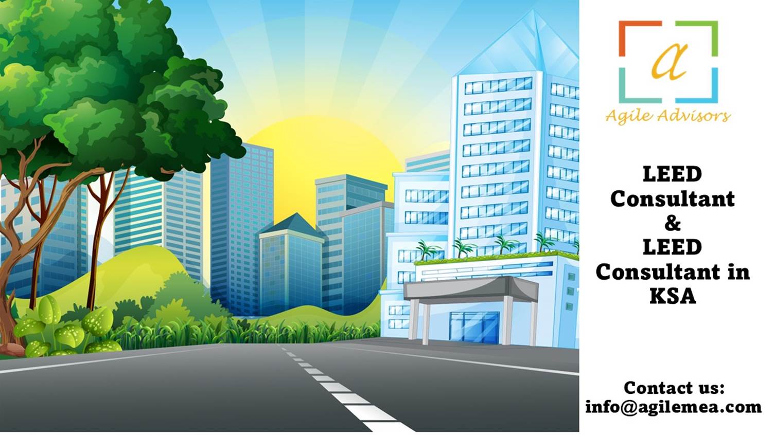 A road with trees and buildings in the background
AI-generated content may be incorrect.