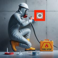 firestop sealants in abu dhabi, firestop silicone sealant solutions in abu dhabi, professional firestop systems in abu dhabi, fire rated doors supplier in abu dhabi, fire doors installation services in abu dhabi