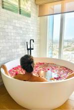 Stress Relief and Calm with Flower Bath Dubai
