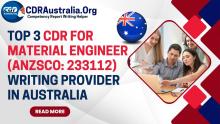 CDR for Material Engineer