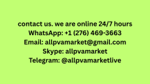 WhatsApp:‪ +1 (276) 469-3663 Email: allpvamarket@gmail.com Skype: allpvamarket Telegram: @allpvamarketlive
