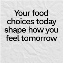 What you do today determines your future