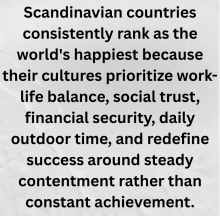 Scandinavian Countries are the Happiest in the World