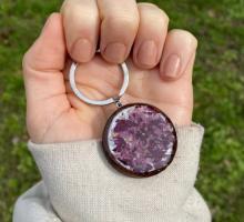 cremation keepsake keychain, cremation memorial keychain