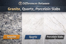 Granite vs Quartz vs Porcelain Slabs: Key Differences for Kitchens & Bathrooms