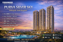Discover Purva Silver Sky in Hebbagodi, South Bangalore. Premium 3, 3.5 & 4 BHK apartments with modern amenities, spacious layouts, and excellent connectivity.
