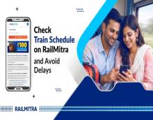 Check Your Train Arrival / Departure and Delays on RailMitra' Train Schedule