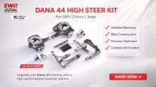 Upgrade your rig with 1 Ton High Steer Arms Dana 44. This comprehensive DIY crossover steering kit features USA-made billet arms and flat top knuckles.