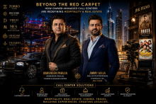 Official owner-managed call centre support by Narender Pahuja and Jimmy Asija for hospitality, nightlife, travel, and real estate services.