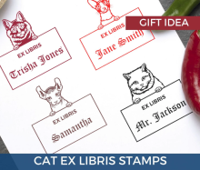 Peeking Cat Stamp