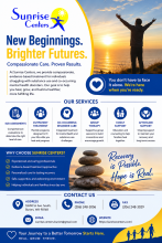 Sunrise Centers – Compassionate Care. Lasting Recovery. Brighter Futures