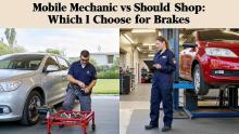 mobile mechanic vs shop brake service