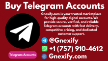 Buy Telegram Accounts (Gnexify)