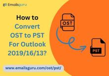 Here I have mentioned reliable and best method to convert OST files to Outlook PST file using EmailsGuru OST to PST Converter.