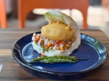 Photo by Rahul Sonawane from Pexels: https://www.pexels.com/photo/delicious-indian-snack-vada-pav-with-spicy-chili-34682732/