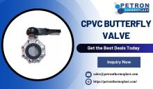 CPVC butterfly valve