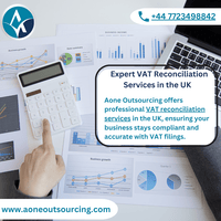 Aone Outsourcing provides reliable VAT reconciliation UK, helping businesses streamline their VAT processes. Our expert team ensures accurate reconciliation of VAT returns, minimizing errors and ensuring compliance with HMRC guidelines. 