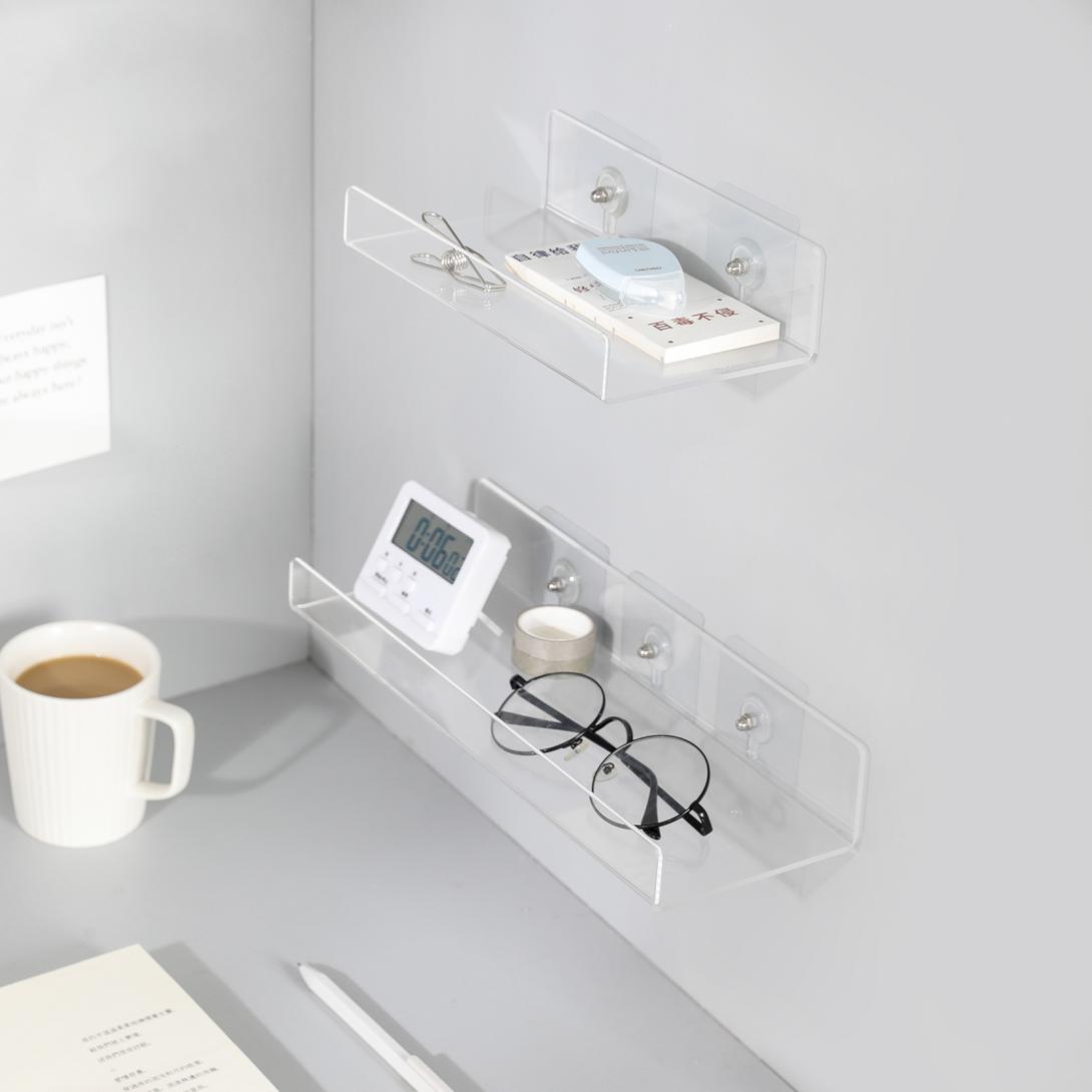 clear acrylic shelves