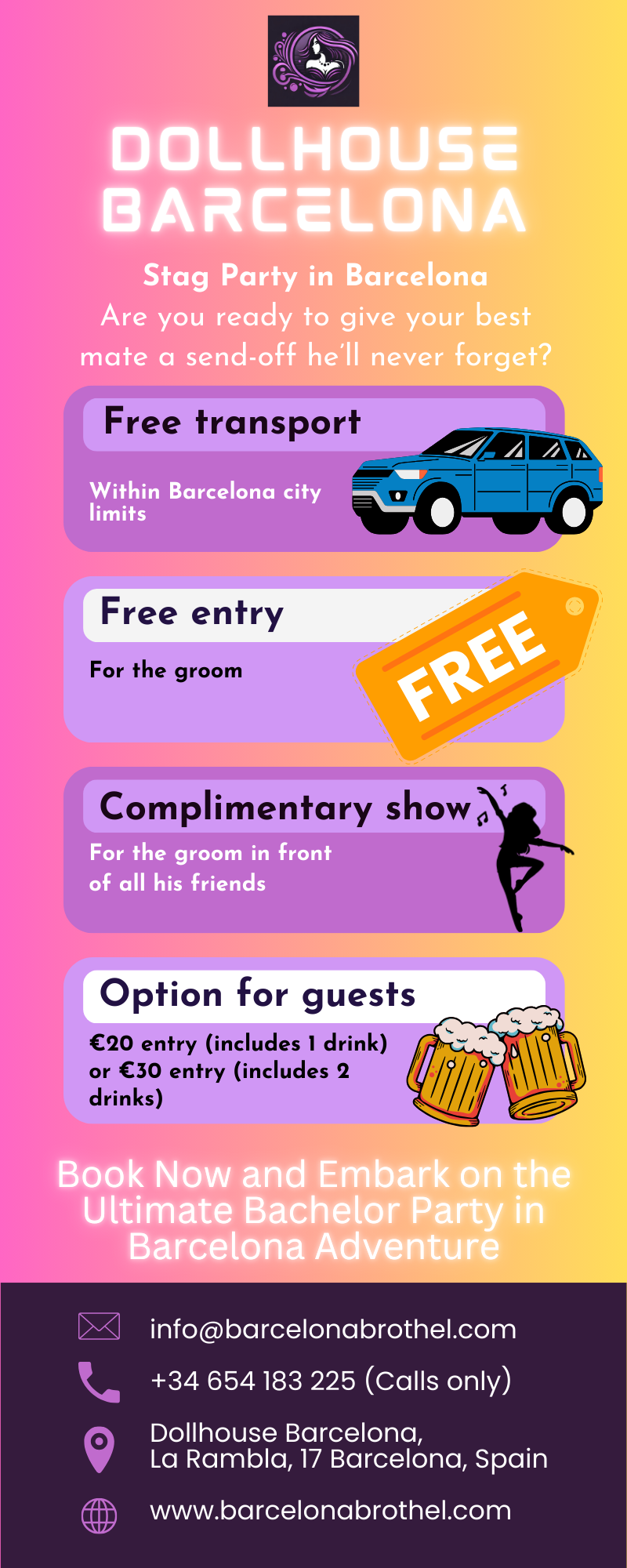 Stag Party Barcelona, Bachelor Party Barcelona,