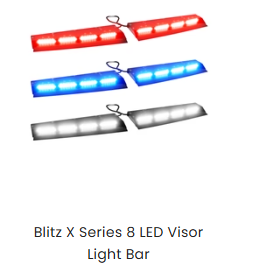 LED visor light bar