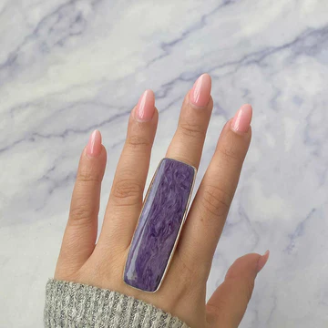 Charoite ring