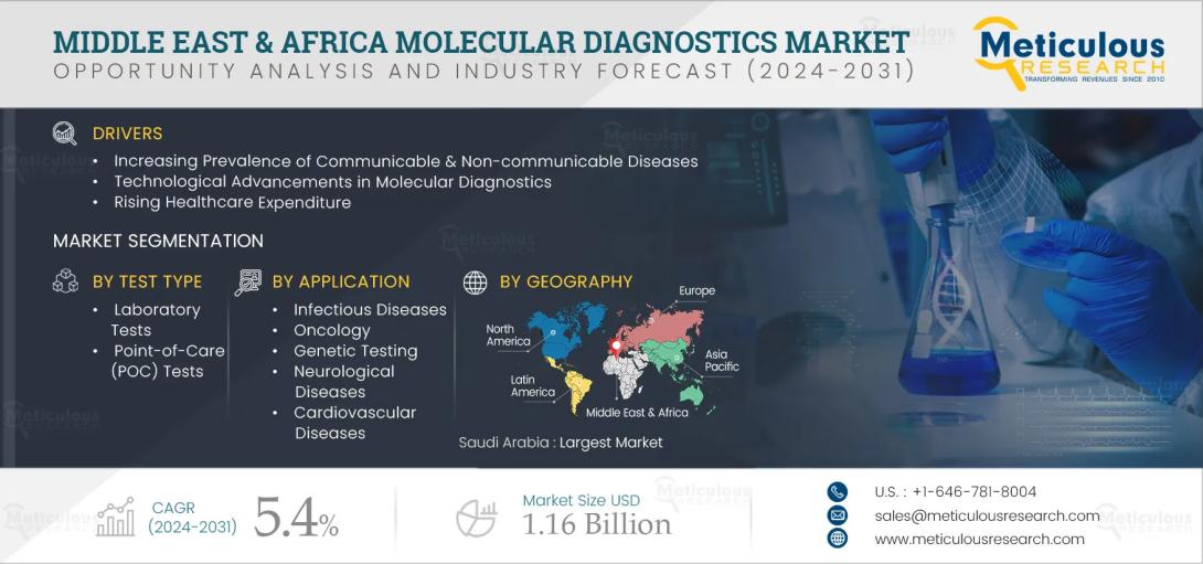#moleculardiagnostics, #middleeasthealthcare, #africanhealthmarket, #healthcaretechnology, #diagnostictrends, #infectiousdiseases, #biotechindustry, #healthcaregrowth, #medtechinnovation, #marketresearch, #MEAhealthcare, #laboratorydiagnostics, #genetictesting, #healthcareanalytics, #diagnosticmarket