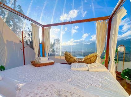 Enjoy a Hill Top Staycation in Munnar at LuxeGlamp - a Romantic Staycation in Munnar for Couples with scenic views, luxury comfort, and serene vibes.