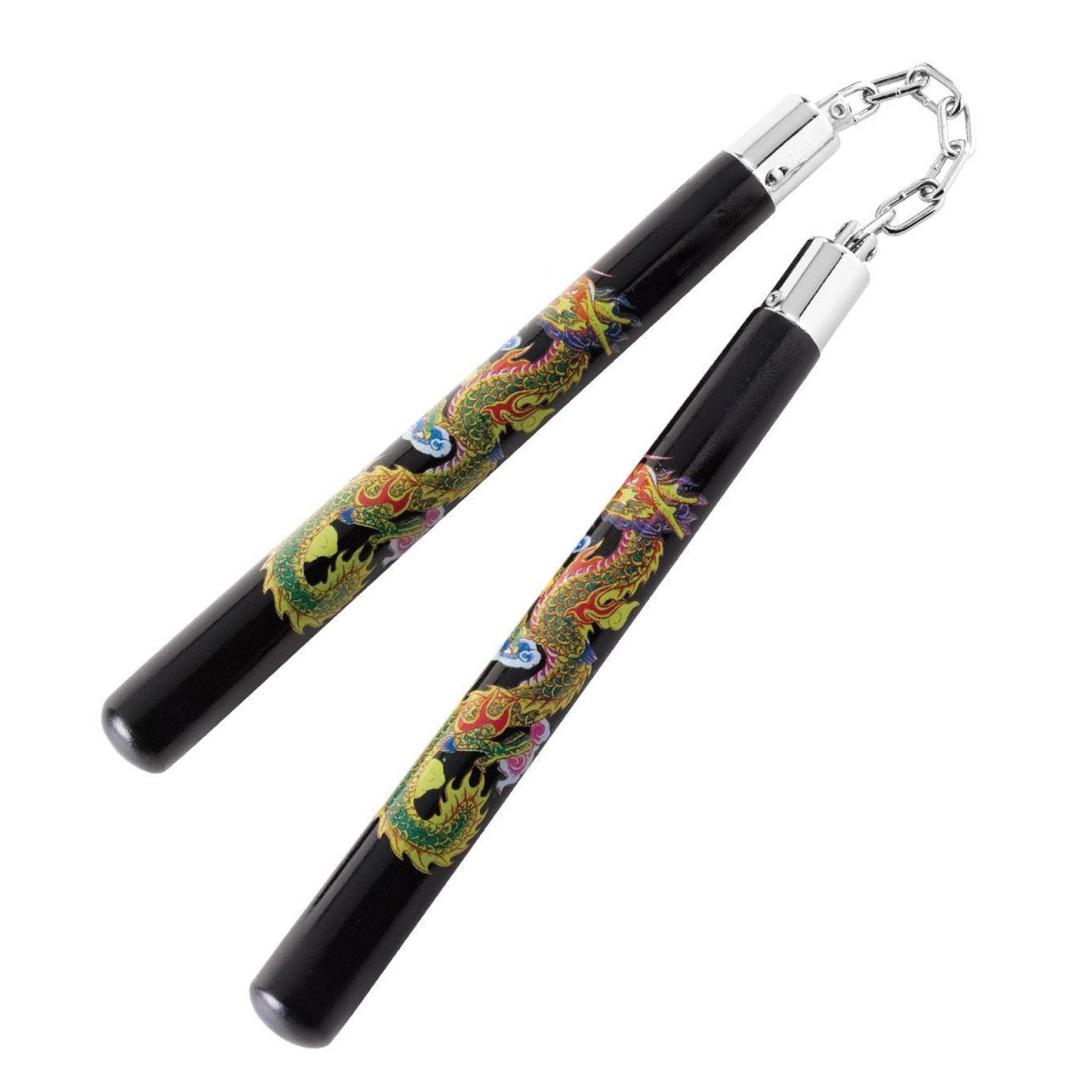 Chinese dragon nunchuks