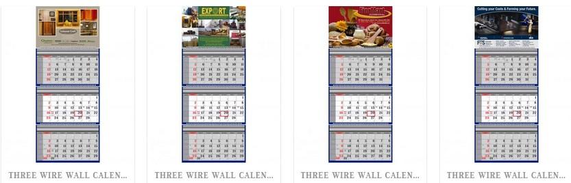 Custom 3 Month Wall Calendars