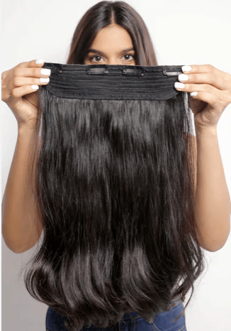 human hair clip-in extensions