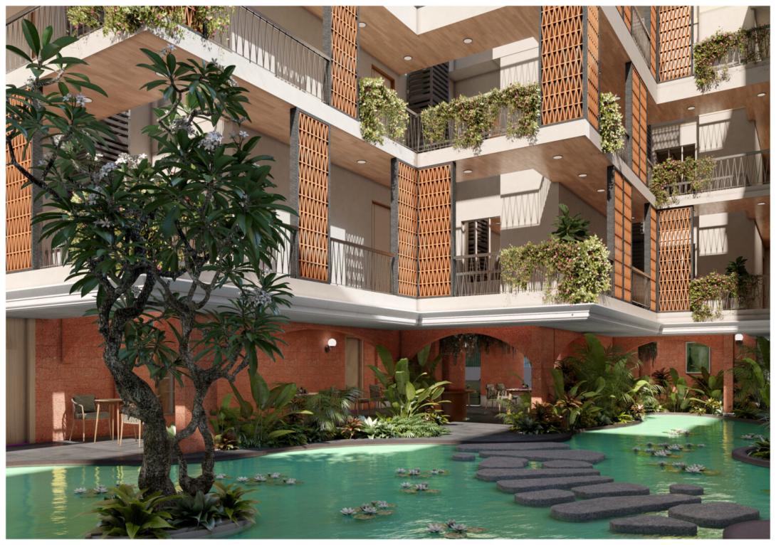Luxury apartments by SeaBreeze Villas in Siolim, Goa with lagoon views