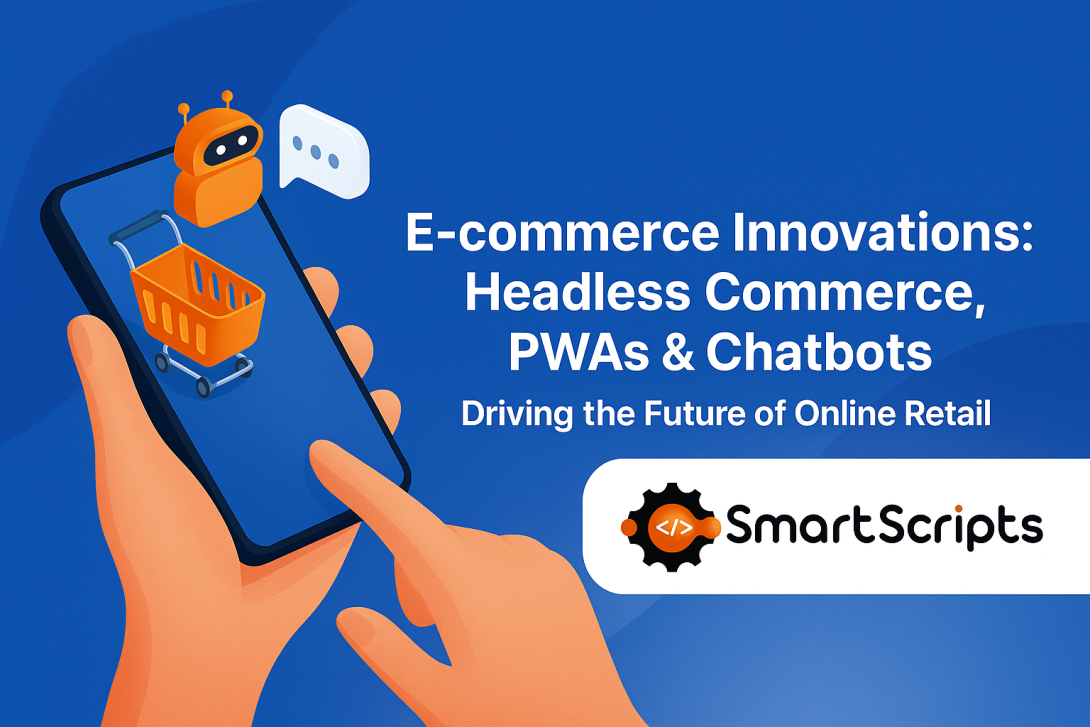 Explore key e-commerce innovations like headless commerce, progressive web apps, and chatbots driving seamless shopping experiences and business growth.