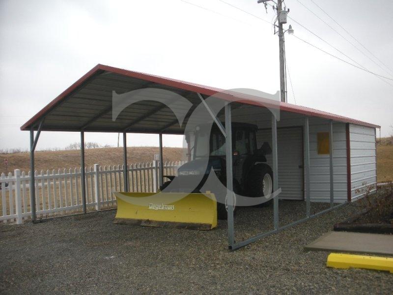 Carport with Storage Room , 3 car carport with storage
