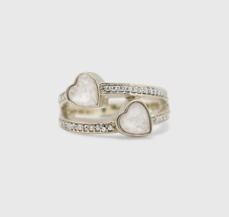 cremation ashes jewelry ring, glass cremation jewelry rings