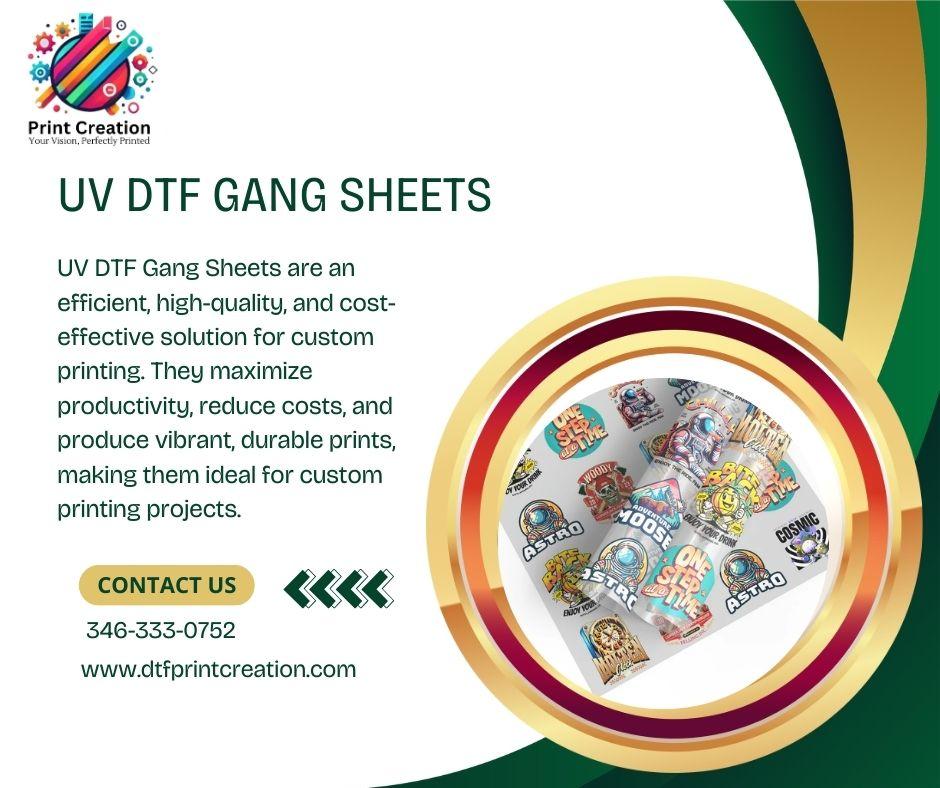 UV DTF Gang Sheets Houston