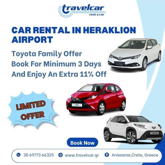 Looking to rent a car in Crete? We offer the best car rental in Crete with affordable prices and a wide range of vehicles to choose from. Whether you need a small car or a family SUV, our Crete car rental service ensures comfort and reliability.
