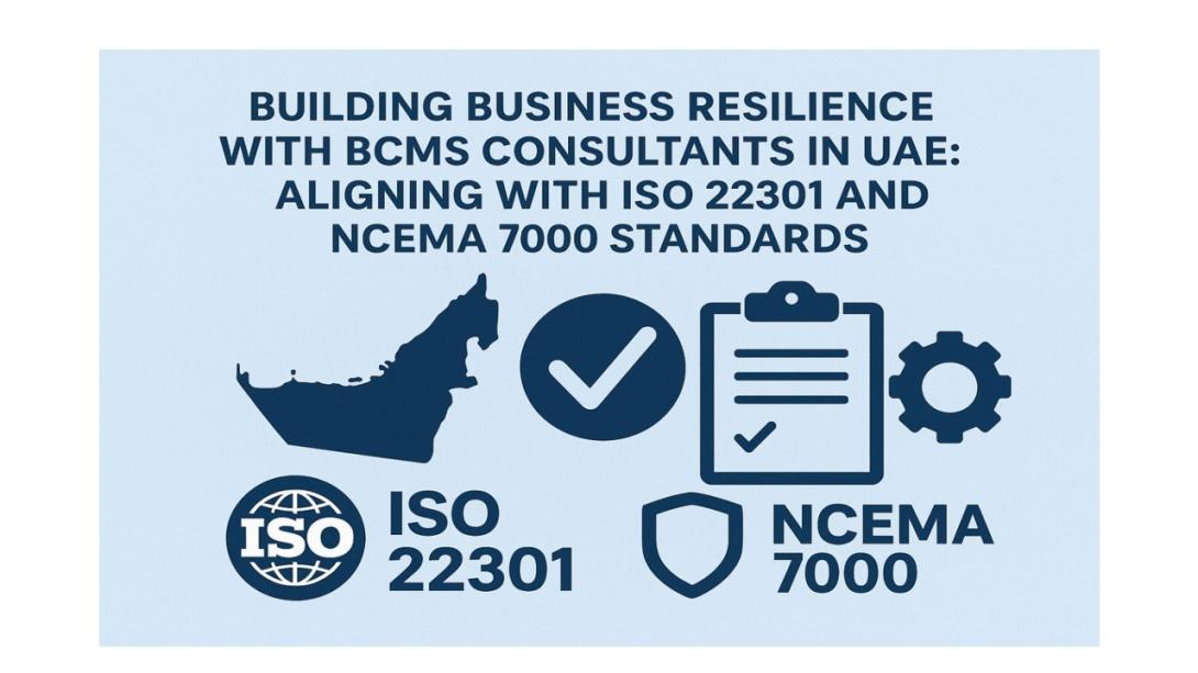 Discover how BCMS consultants in UAE help organizations implement effective business continuity strategies aligned with ISO 22301 and NCEMA 7000 standards to ensure resilience, compliance, and operational excellence.