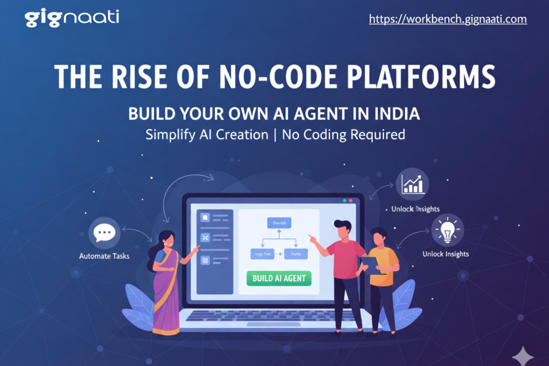 The Rise of No Code Platforms to Build Your Own AI Agent in India | Workbench Gignaati
