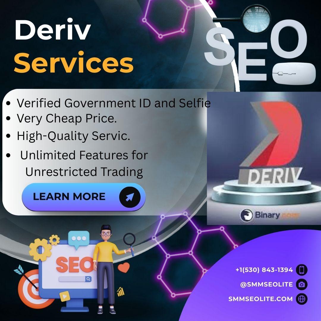 Having a 100% KYC verified account on deriv is crucial for trade show participants as it adds an extra layer of security and credibility to your profile. If you Need so contact us, Telegram: @smmseolite Whatsapp: +1(530) 843-1394