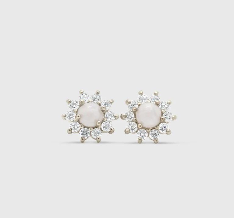 cremation stud earrings, cremation ashes earrings