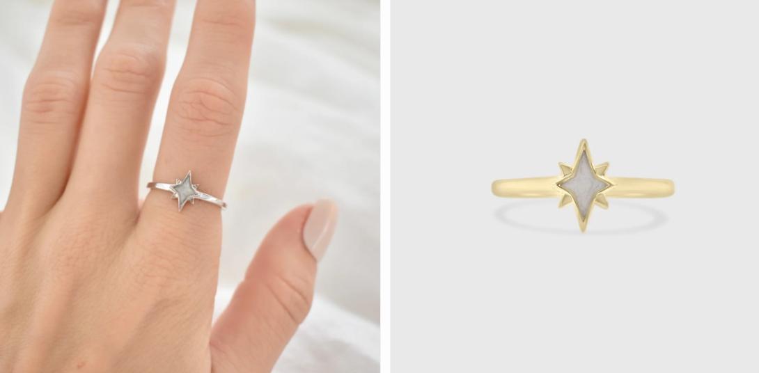 sterling silver cremation rings, silver cremation rings