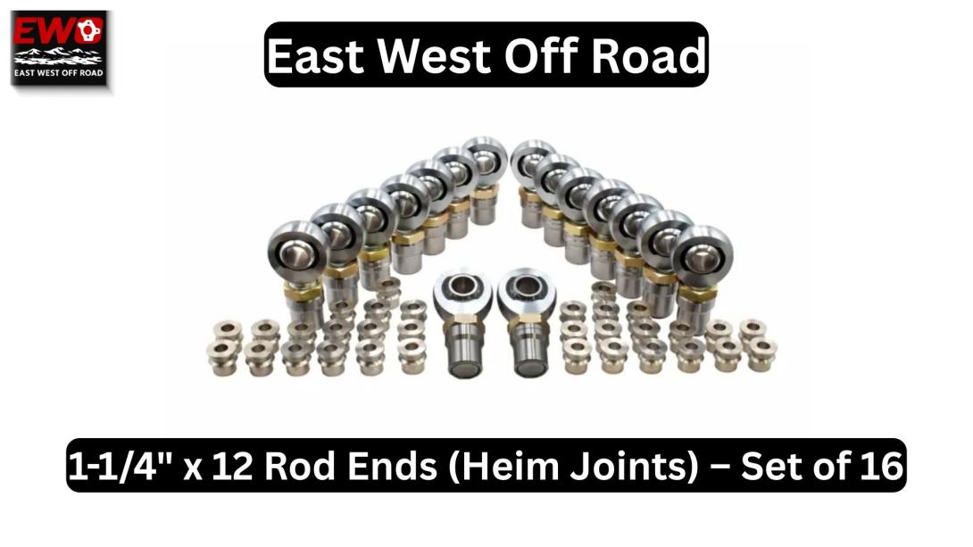 1-1/4" x 12 Rod Ends (Heim Joints) – Set of 16: The Ultimate Upgrade for Your 4-Link Kit