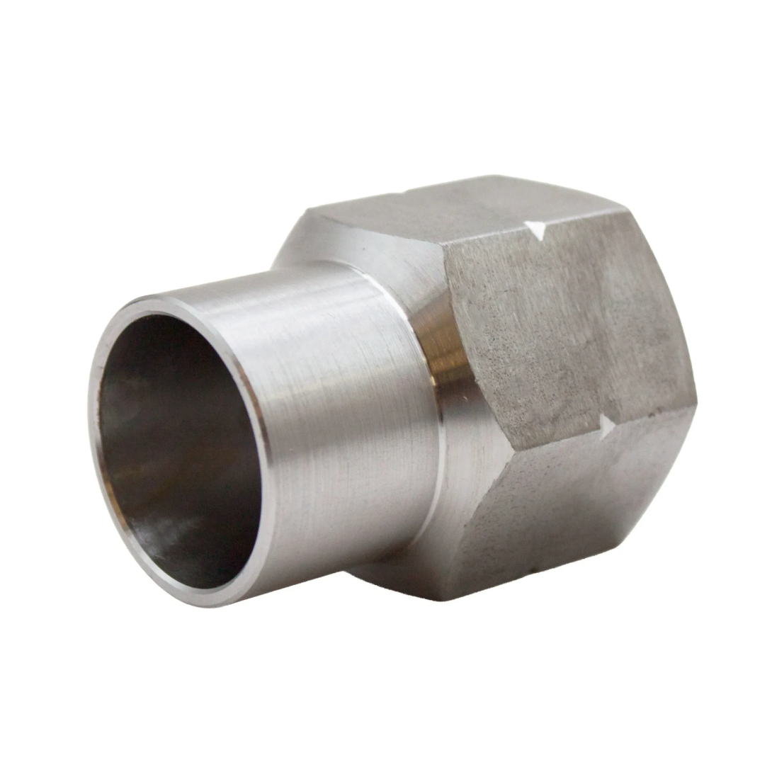 Left-Hand Thread Stainless Steel Brake Line Adapter with Hex Body for Off-Road Applications