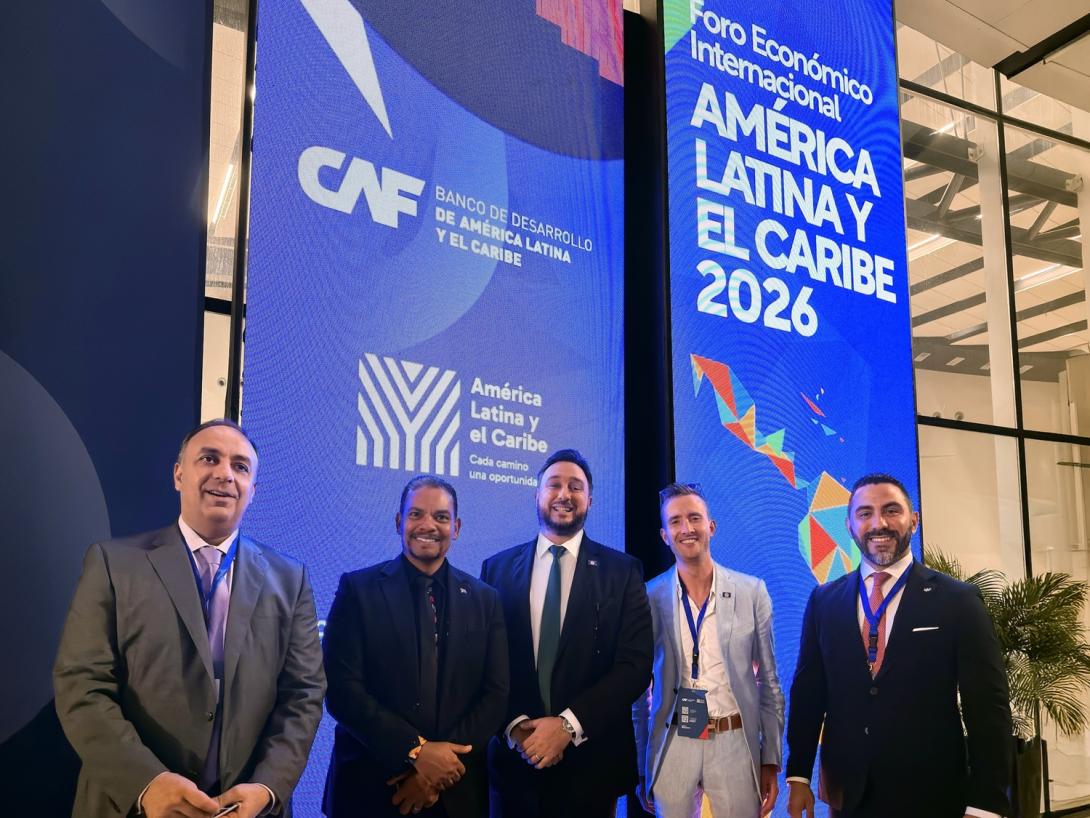 Dustin Rennie and Luigi Wewege Attend the CAF International Economic Forum in Panama