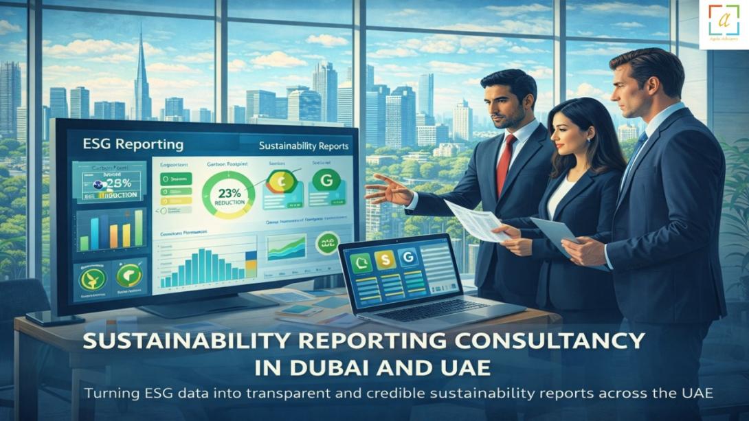 Sustainability reporting consultancy in Dubai supporting ESG transparency and compliance for UAE organizations
