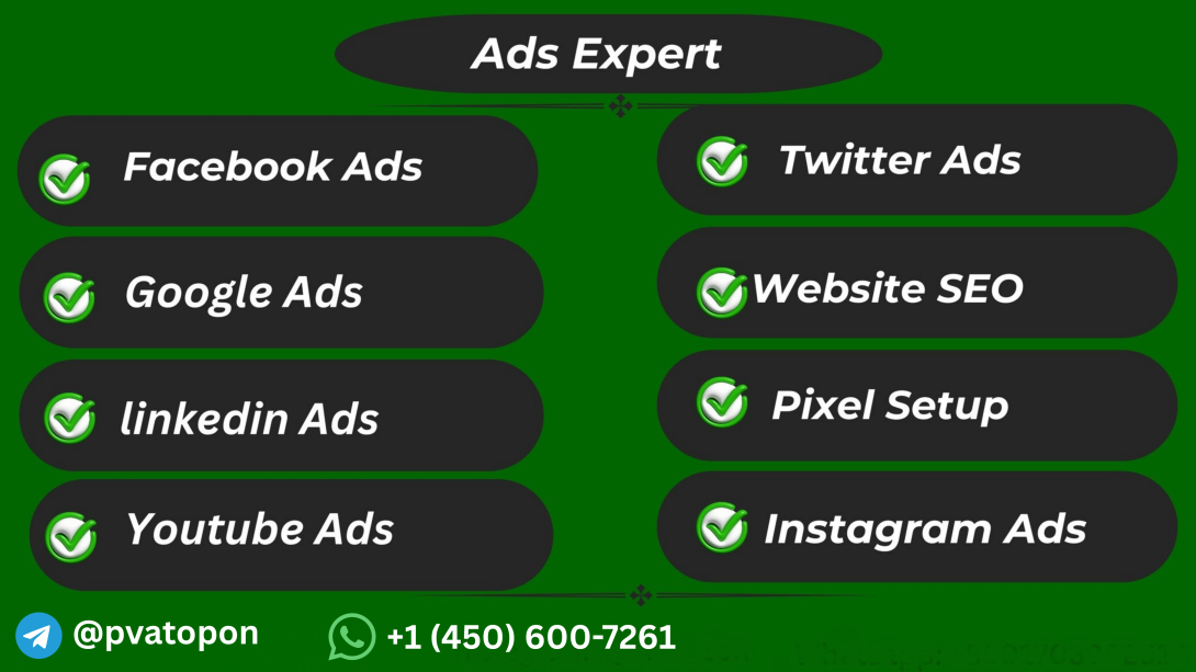 Boost your business with our professional digital ads services. Designed for brands and entrepreneurs Looking for Ads Expert, our solutions cover multiple platforms including Google, Facebook, Instagram, YouTube, LinkedIn, and X (Twitter). We deliver targeted campaigns that increase visibility, drive quality leads, and maximize ROI.Our team handles everything from ad creation and audience targeting to campaign optimization and performance tracking, ensuring measurable results and scalable growth. Perfect fo