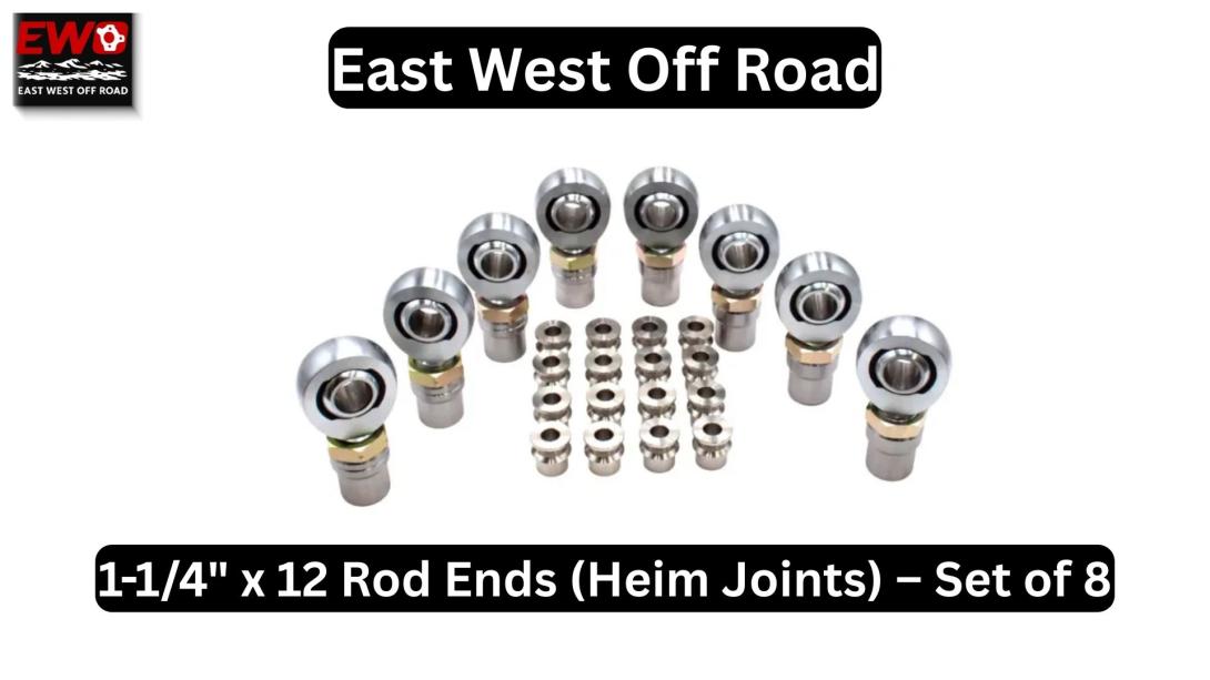 Upgrade your rig with a heavy-duty 1-1/4 Heim Joint Kit. Learn how 4130 Chromoly rod ends, Teflon liners, and proper tube adapters create the ultimate custom 4-link suspension.