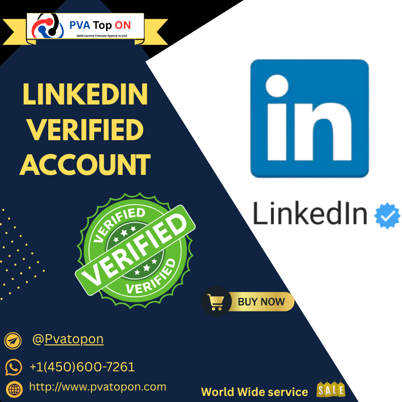 Buy Verified LinkedIn Accounts – Build a Trusted Professional Network Enhance your online reputation and grow your professional reach with verified LinkedIn accounts. A verified LinkedIn profile helps you connect with real professionals, attract recruiters, and expand your business network globally.  At PVATOPON.COM , we offer 100% authentic and verified LinkedIn accounts with 500+ real U.S.-based connections and active followers. Each account is securely verified, ensuring reliability, authenticity, and lo