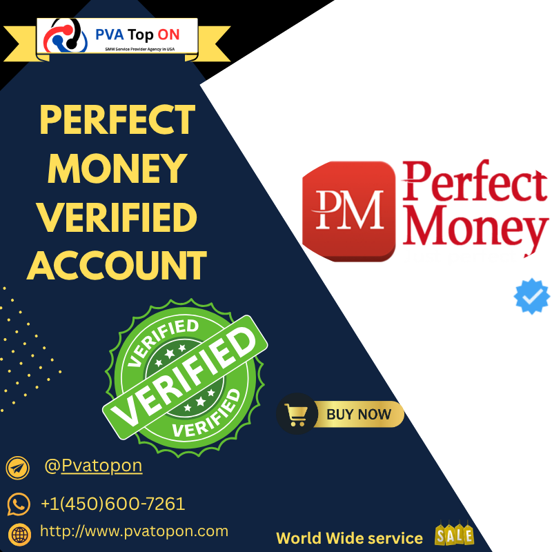 Buy Verified Perfect Money Accounts – Safe, Secure & Affordable Get 100% verified and secure Perfect Money personal accounts from PVATOPON.COM at the best price. We provide fully authentic, safe, and ready-to-use Perfect Money accounts that help you manage online transactions with confidence. Our verified accounts ensure stability, reliability, and smooth international payments.  If you’re looking for a trusted source to buy verified Perfect Money accounts, PVATOPON.COM is your best choice. Enjoy fast deliv